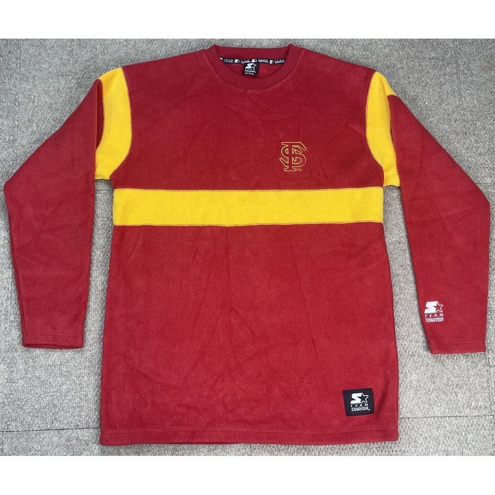 Starter‎ Florida State Vintage Men's Long Sleeve Crew Neck Fleece Size Medium